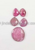Rubellite Rose Cut Slices